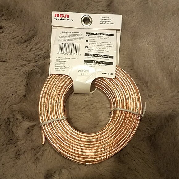RCA 50ft speaker wire 16 gauge new in package - Picture 3 of 4